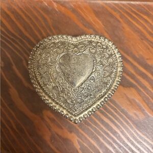 Small vintage silverplated trinket box